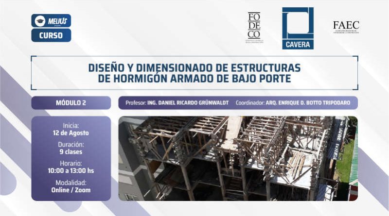 Curso Diseño y dimensionado de estructuras de hormigón armado de bajo porte – Módulo 2