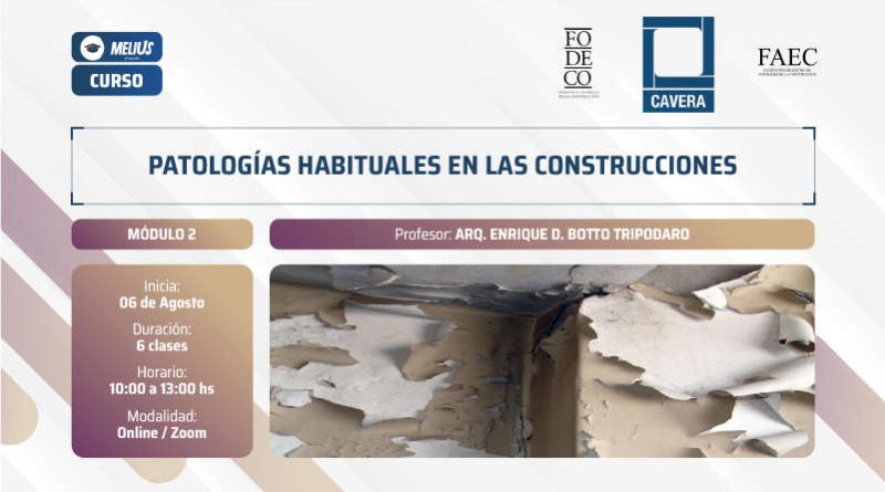 Curso Patologías habituales en las construcciones – Módulo 2