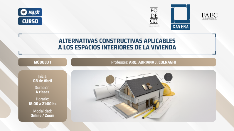 Curso Alternativas constructivas aplicables a los espacios interiores de la vivienda