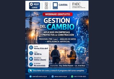 Webinar explicativo Curso Gestión del Cambio Aplicado en Empresas y Proyectos de Construcción Procesos (PMI | LEAN) + Análisis de datos + Inteligencia Artificial – Actividad no arancelada