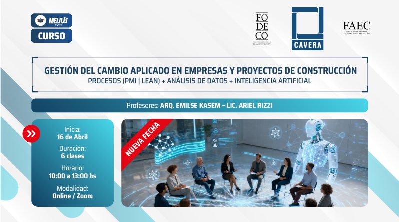 Curso Gestión del cambio aplicado en empresas y proyectos de construcción – Procesos (PMI | LEAN) + Análisis de datos + Inteligencia Artificial