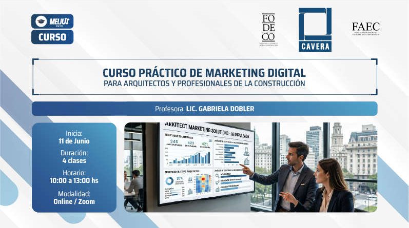 Curso práctico de Marketing digital para arquitectos y profesionales de la construcción