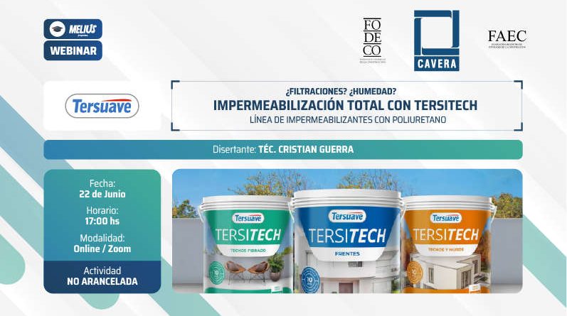 Webinar TERSUAVE – Impermeabilización total con TERSITECH