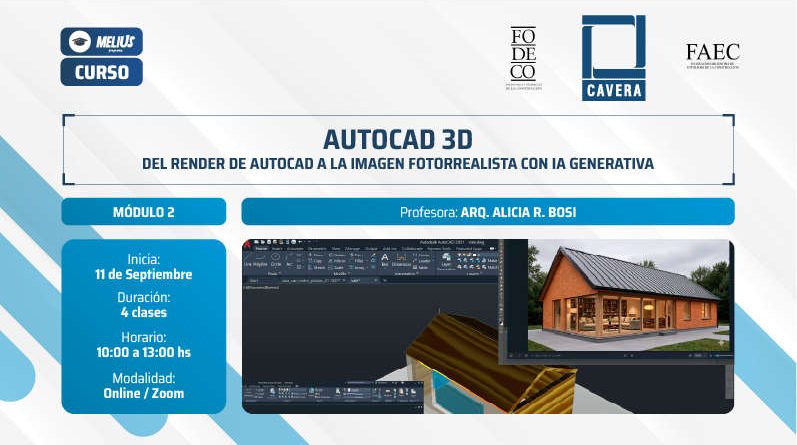 AUTOCAD 3D – Del render de Autocad a la imagen fotorrealista con IA generativa