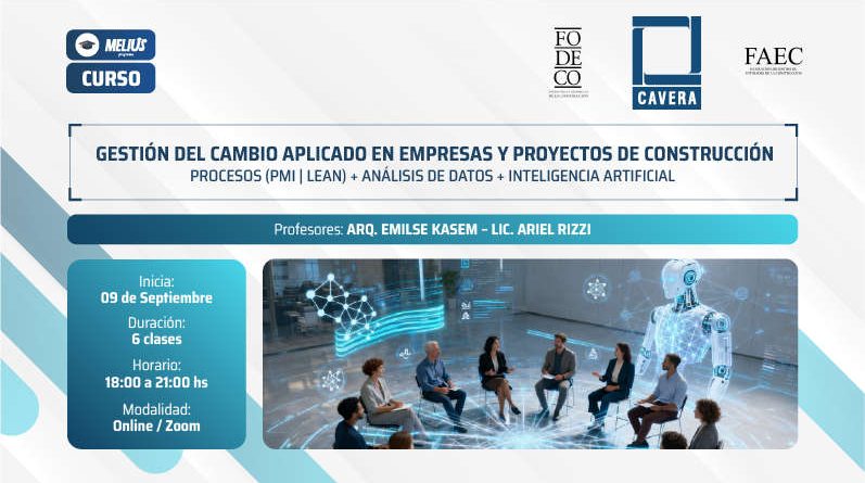 Curso Gestión del cambio aplicado en empresas y proyectos de construcción