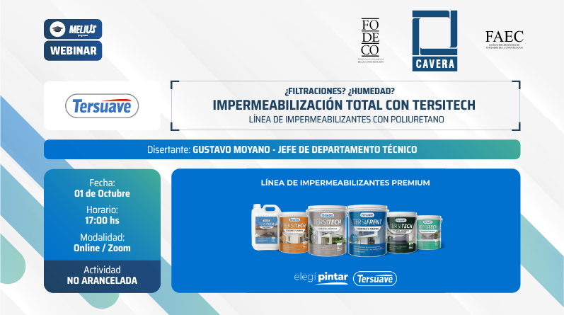 Webinar TERSUAVE – Impermeabilización total con TERSITECH