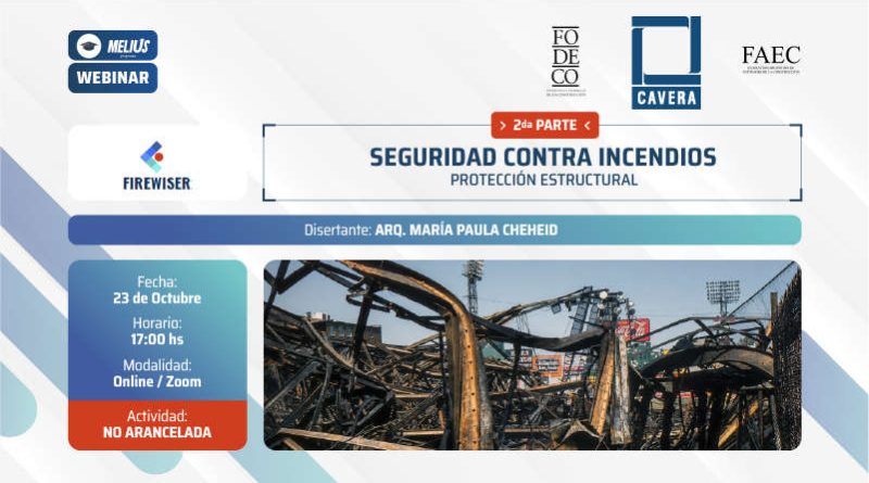 Webinar FIREWISER – 2da. parte. Seguridad contra incendios – Protección estructural