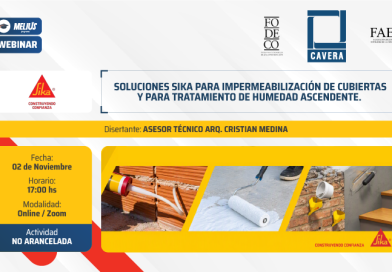 Webinar SIKA – Soluciones Sika para impermeabilización de cubiertas y para tratamiento de humedad ascendente